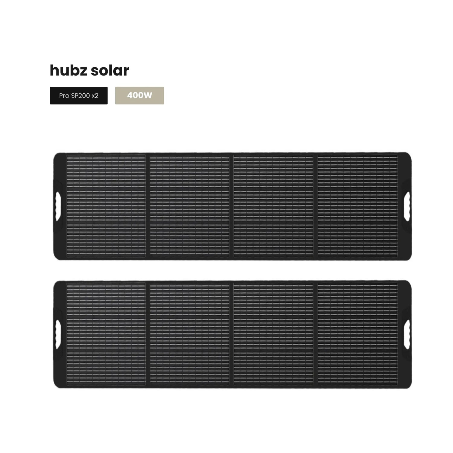 200w portable solar panel by hubz power for hubz portable power stations.