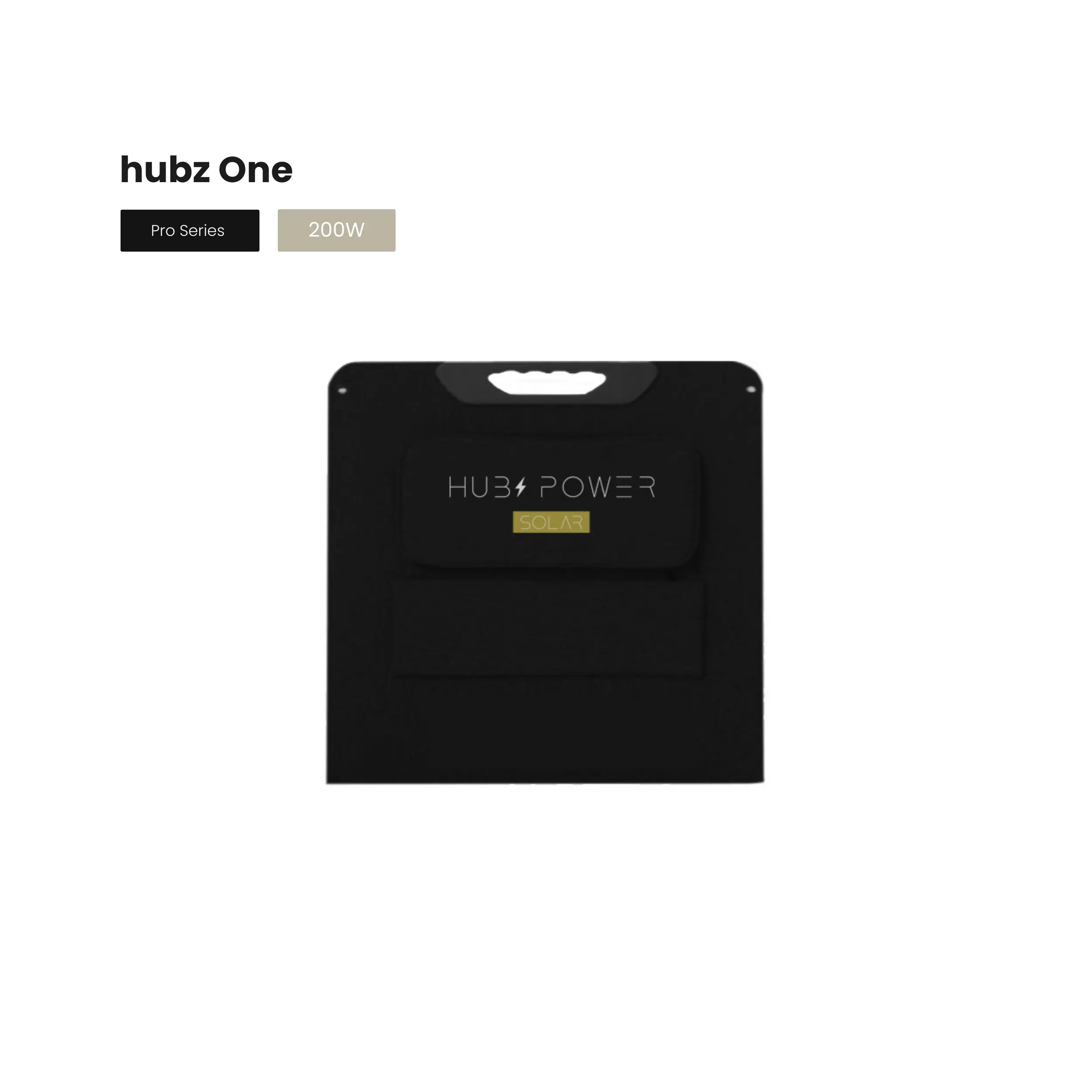 hubz One - Solar solution - portable power station & solar panels
