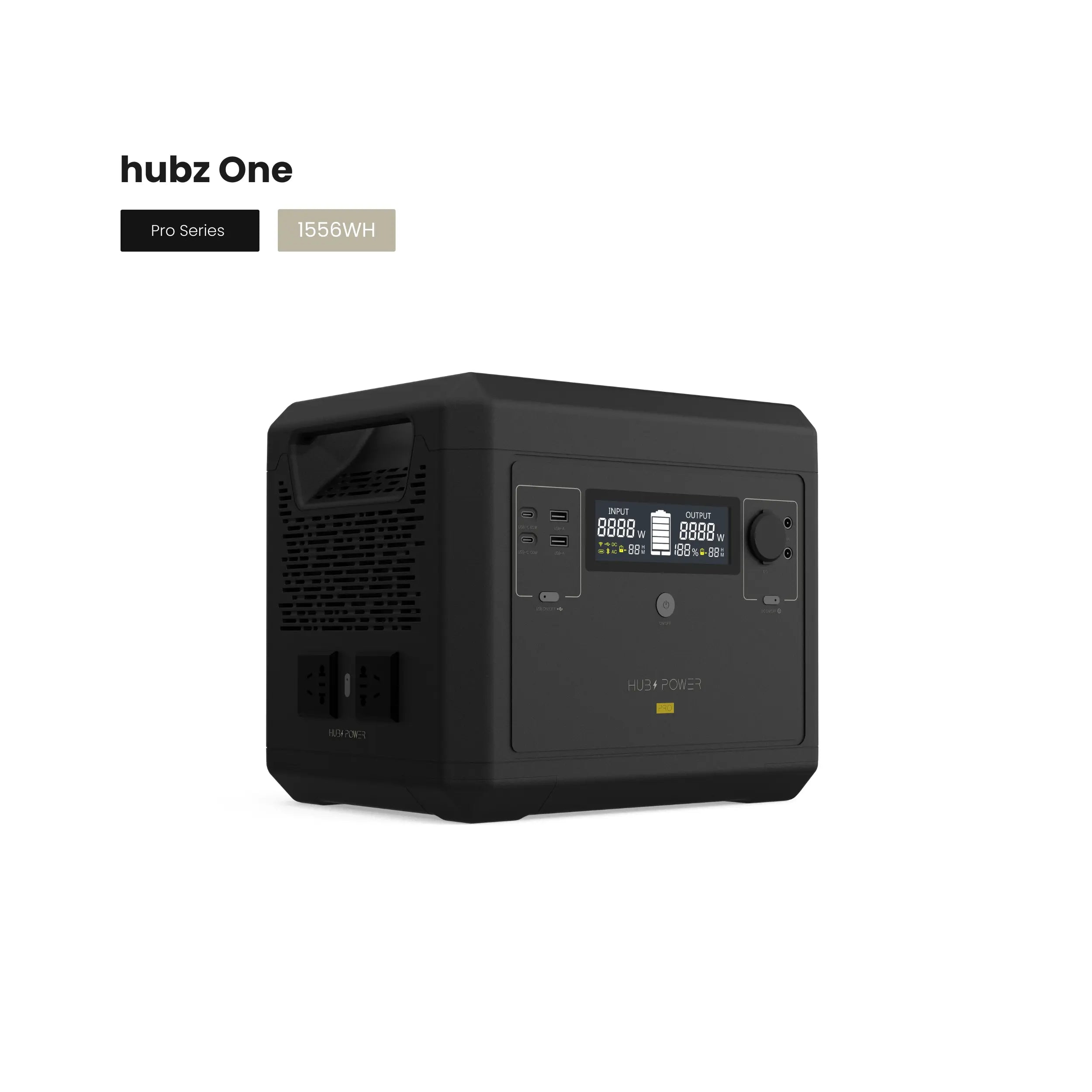 hubz One - Solar solution - portable power station & solar panels