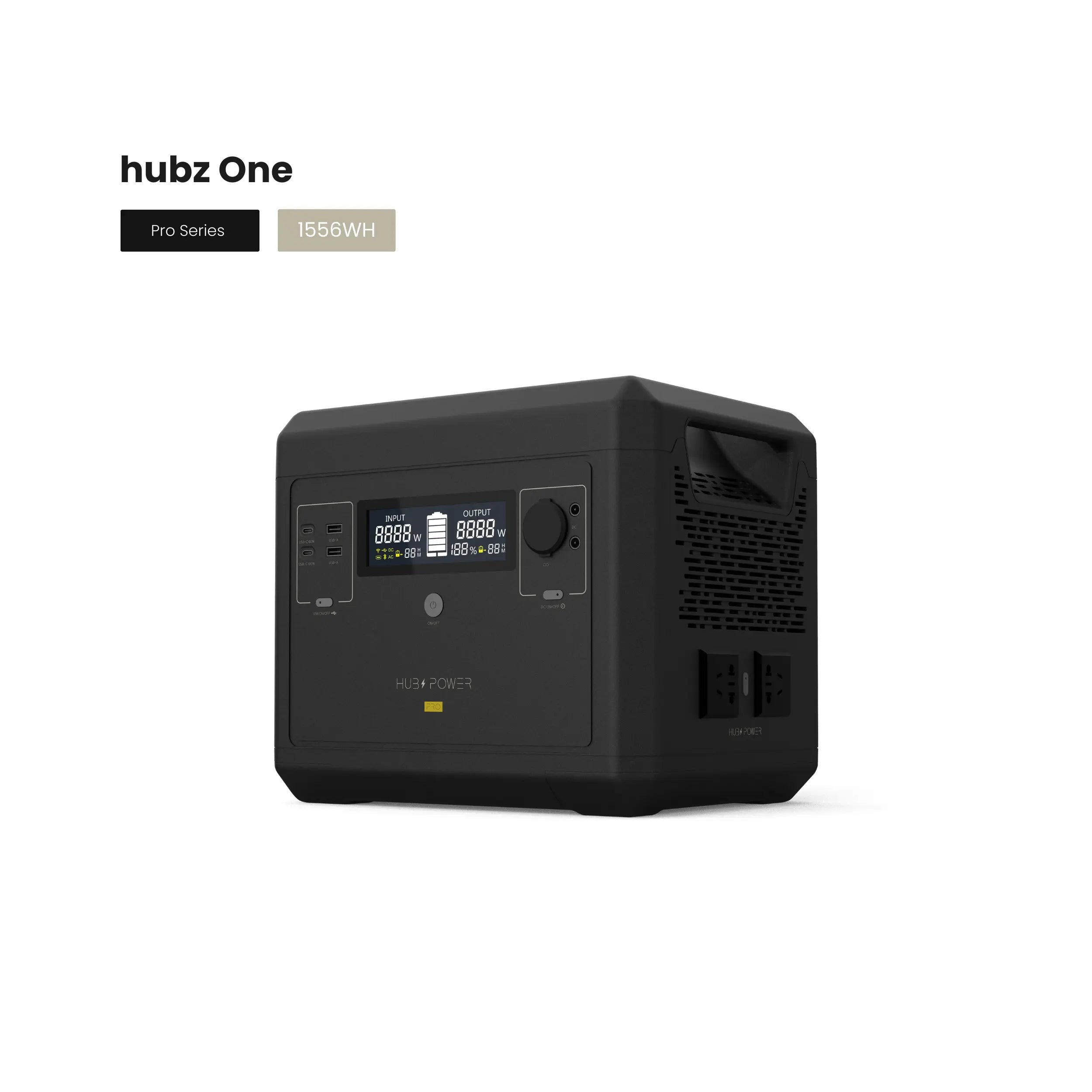 hubz One - Solar solution - portable power station & solar panels