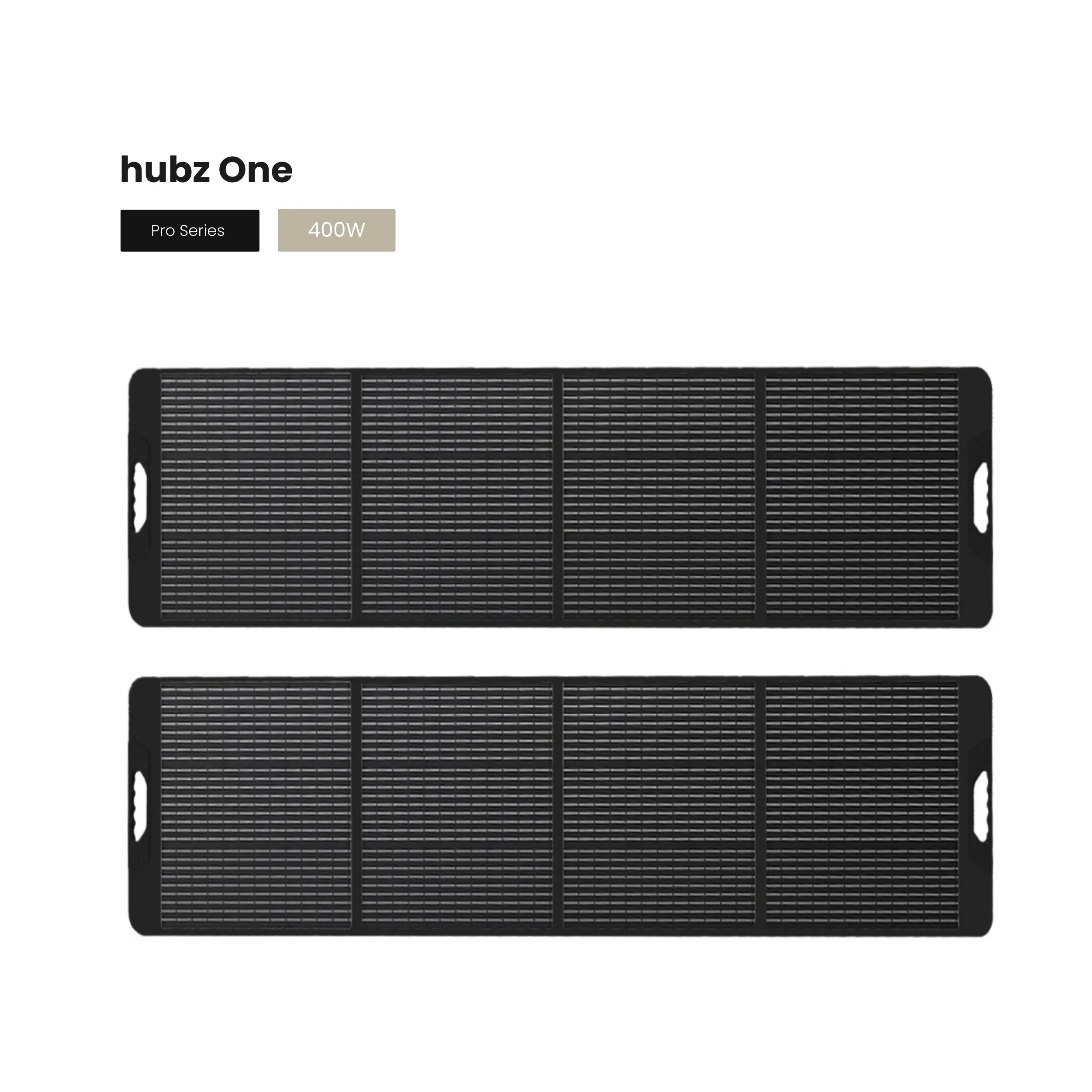 hubz One - Solar solution - portable power station & solar panels